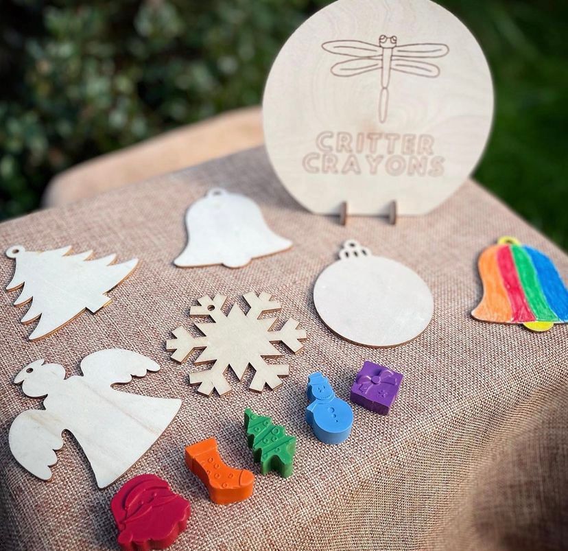 Christmas Crayon decoration set