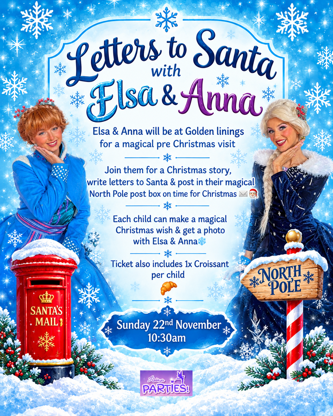 Letters to Santa with Elsa & Anna