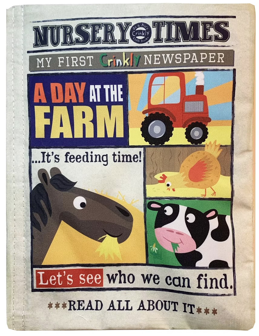 Nursery Times Crinkle Cloth - A day at the farm