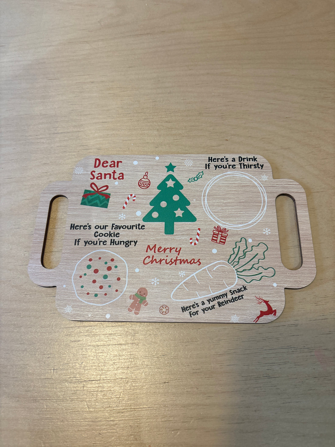 Wooden Santa Tray