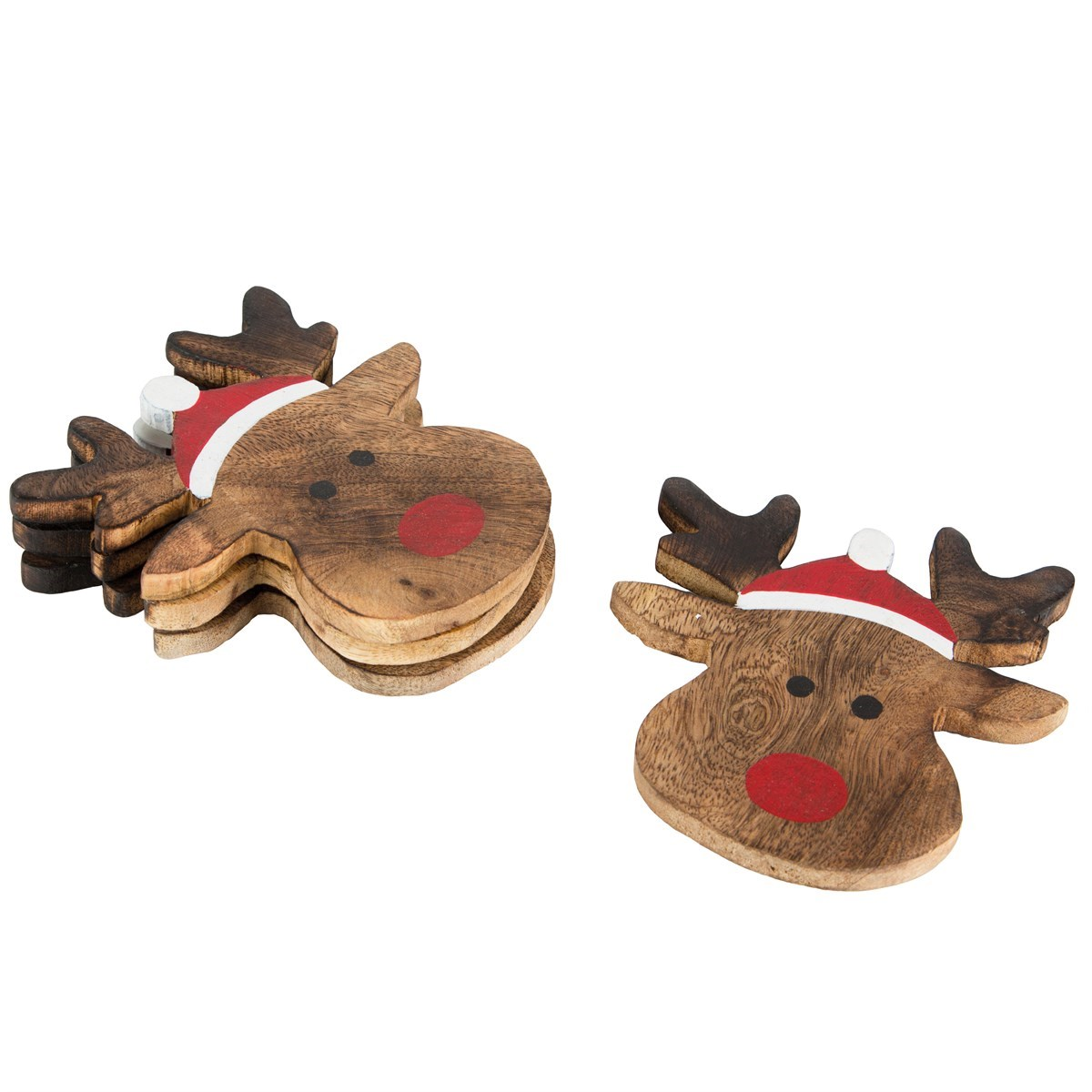 Rudolph The Reindeer Coasters - Set Of 4