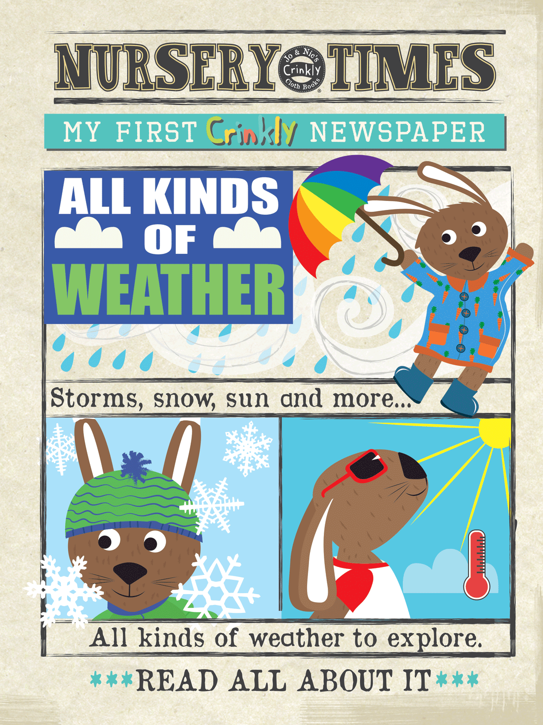 Nursery Times Crinkly Newspaper - Weather