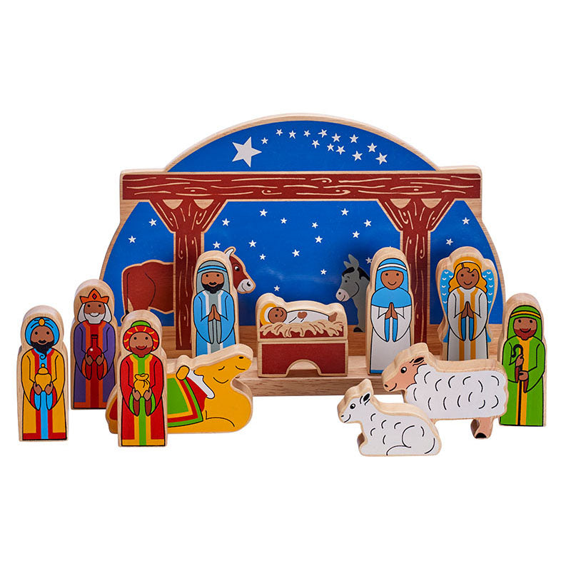 Starry Night Nativity Scene
