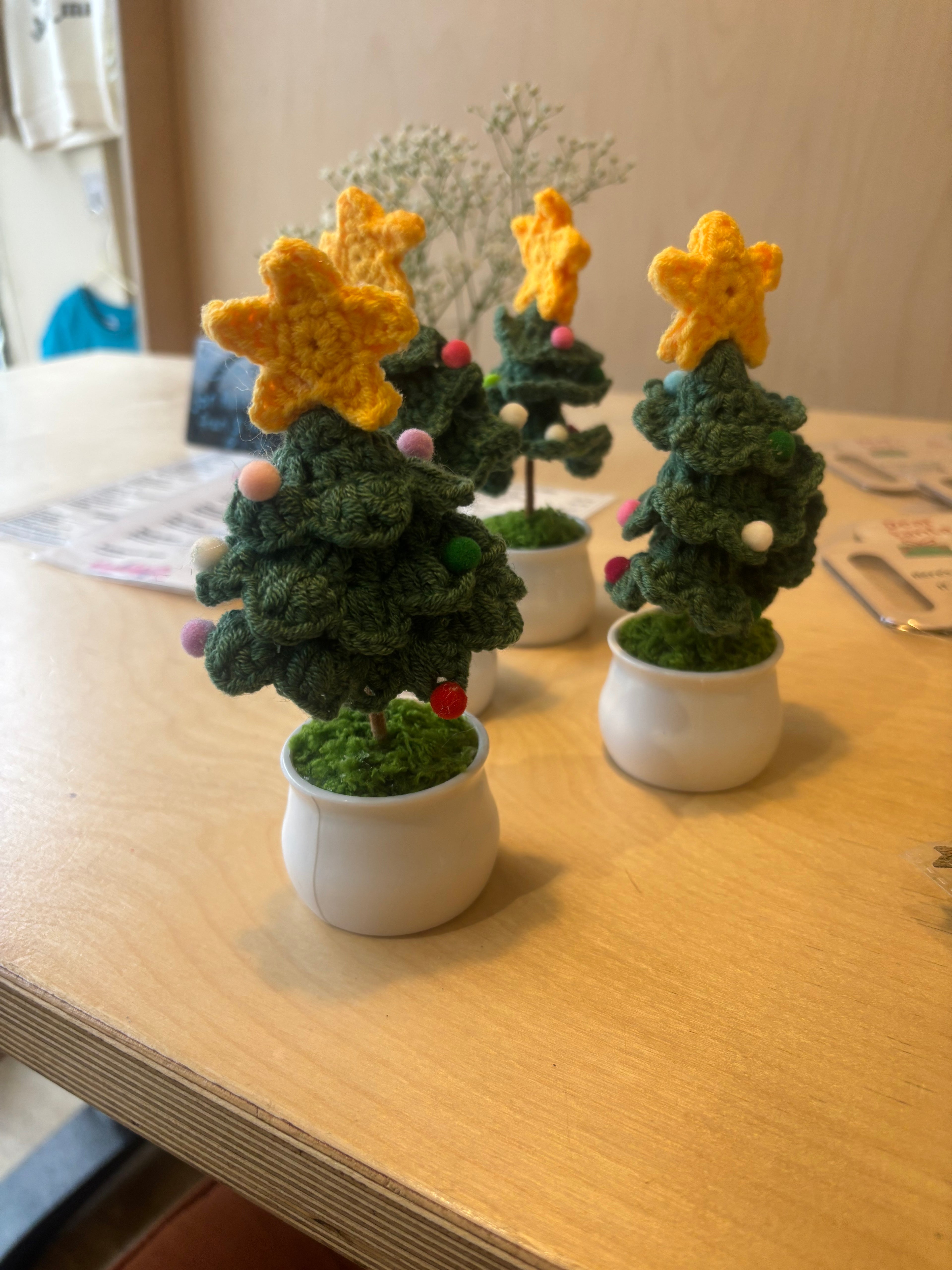 Small Hand knitted Christmas tree