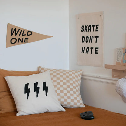 Wild one Pennant wall sign