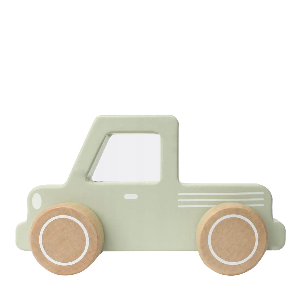 Wooden pick up truck - mint green