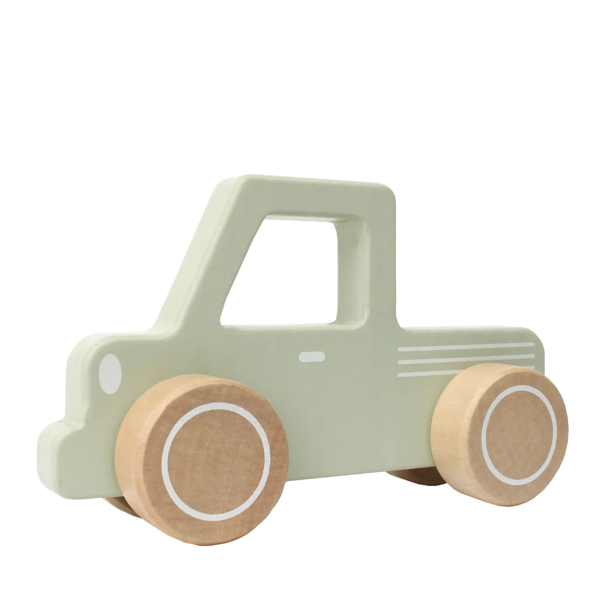 Wooden pick up truck - mint green