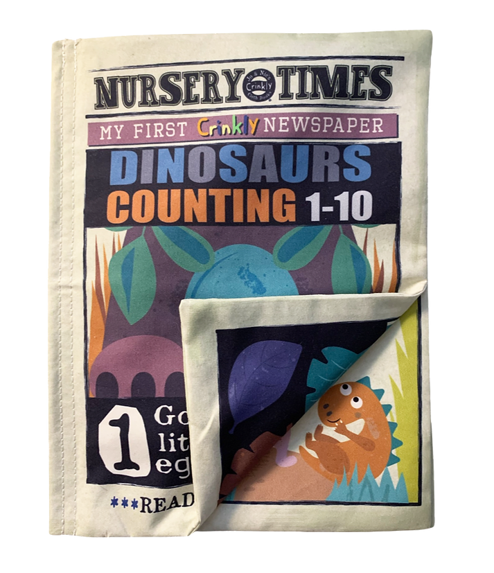 Nursery Times Crinkly Newspaper - Dinosaur Count